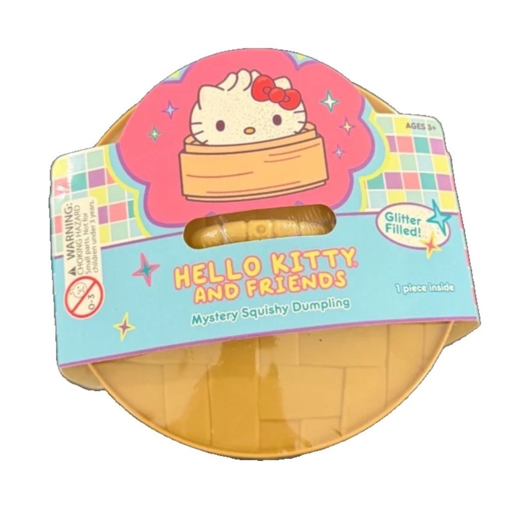 Hello Kitty and Friends Mystery Squishy Dumpling Glitter Filled Sanrio Blind Box